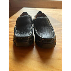 Timberland 5.5 Toddler Boys Black Leather Slip-on Shoes/ New Shoes/ Easter.